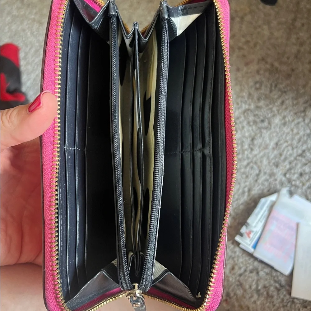 Kate Spade Fuchsia Zip Wallet - Picture 4 of 5